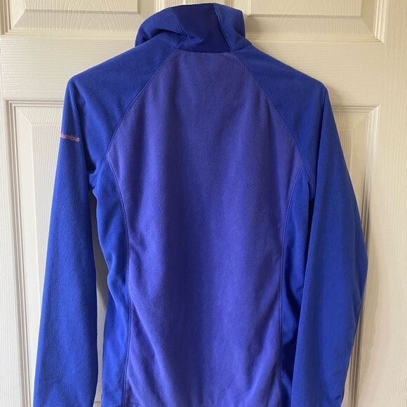 Columbia Purple/Orange Qtr Zip Fleece Pullover - Picture 5 of 8